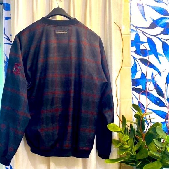 Men’s Plaid Forrester’s Outerwear Plaid Windbreaker/Rain Jacket Size Medium - Picture 5 of 9